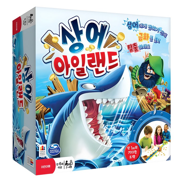 코리아보드게임즈 상어 아일랜드 보드게임, 혼합색상, 1개 코리아보드게임즈 상어 아일랜드 보드게임, 혼합색상, 1개