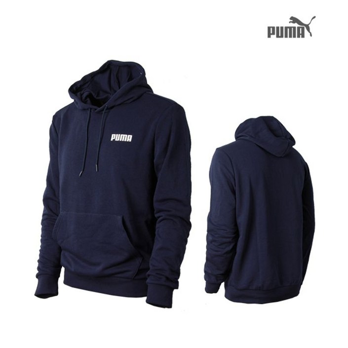 푸마  에센셜 후드티 85474803 네이비 후드티셔츠