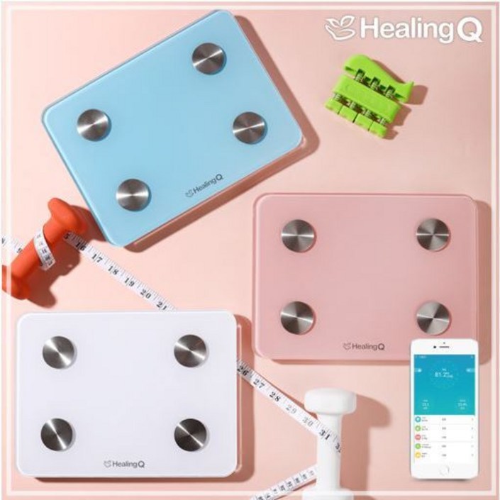 힐링큐 스마트 체중계 HQS3000, HQS3000, 화이트
