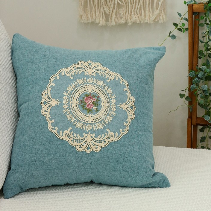 찐프릴 쇼파쿠션 겸 방석, 블루