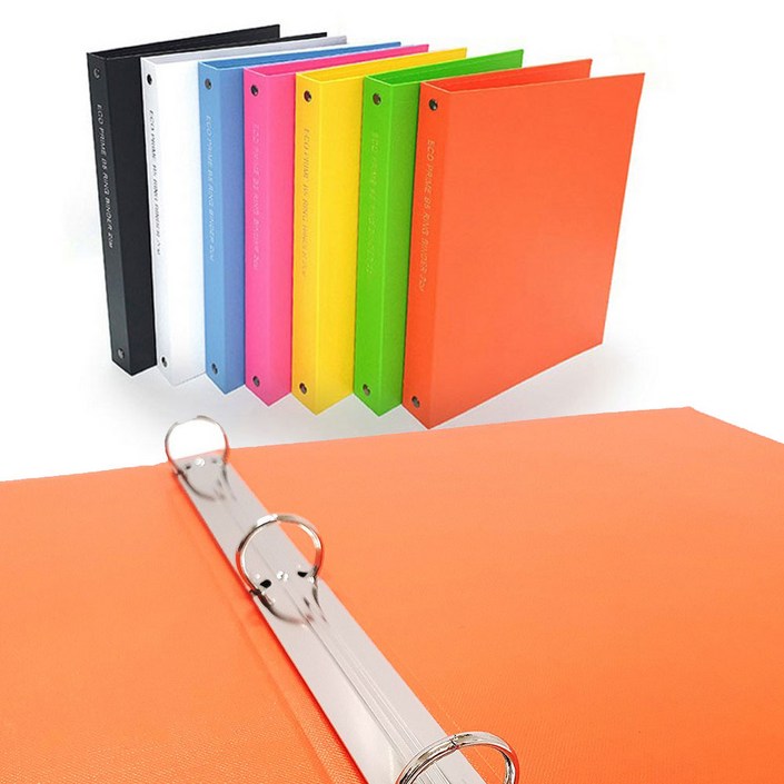 에코바인더 O링 3공바인더 B5 2cm, 50개, 흑색