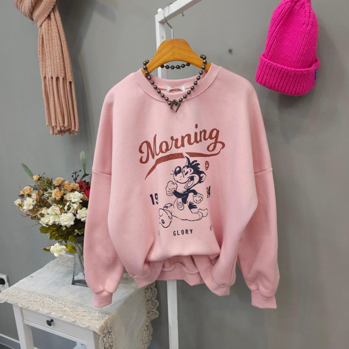 꾸러기 모닝 기모 맨투맨