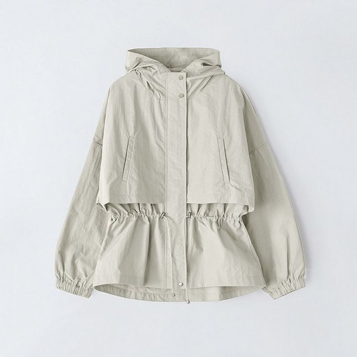 앤클라인 스트링 숏 트렌치 점퍼 E5HM07