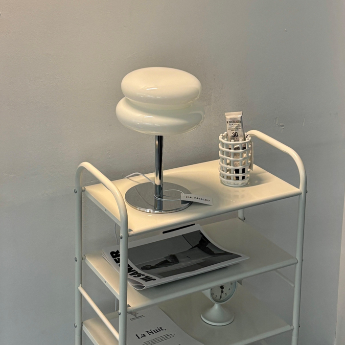 인테리어 조명 스텐드 마카롱 테이블 램프 무드등, 화이트