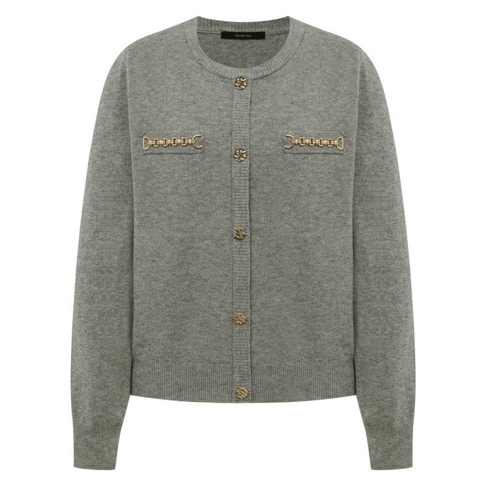 백화점 출고 케네스레이디골드니 버튼 가디건 EVPOPK9900