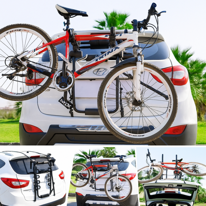 차량용 자전거캐리어 3대 거치 접이식 트렁크형 SUV 승용차
