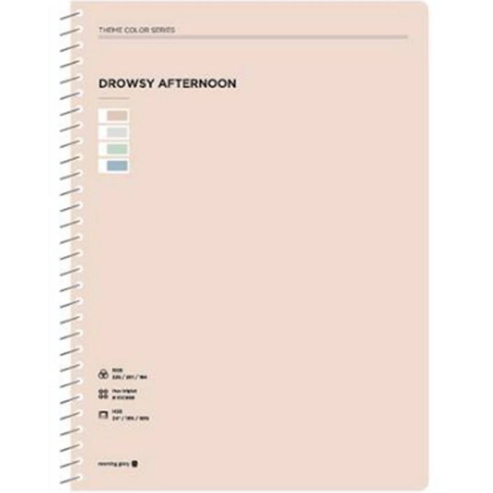 모닝글로리 3000 테마컬러 원링 스프링노트, 랜덤발송, 1개 모닝글로리 3000 테마컬러 원링 스프링노트, 랜덤발송, 1개