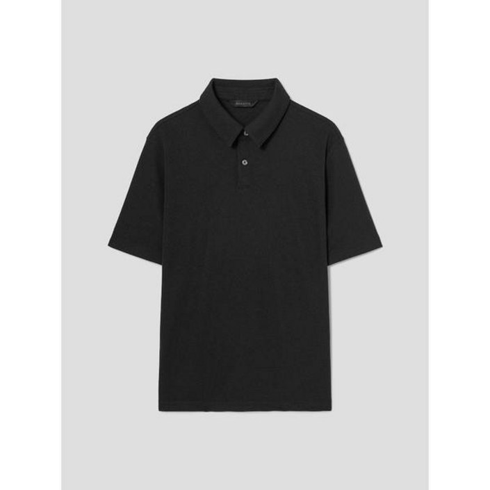 로가디스 폴리 스트레치 반팔 칼라넥 티셔츠 블랙 RY5342PL35 454008