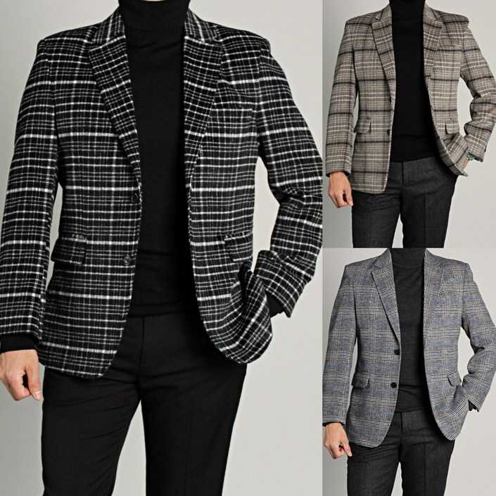 MANA 울 모직 국내생산 남성 남자 콤비 자켓 마이 블레이저 정장자켓