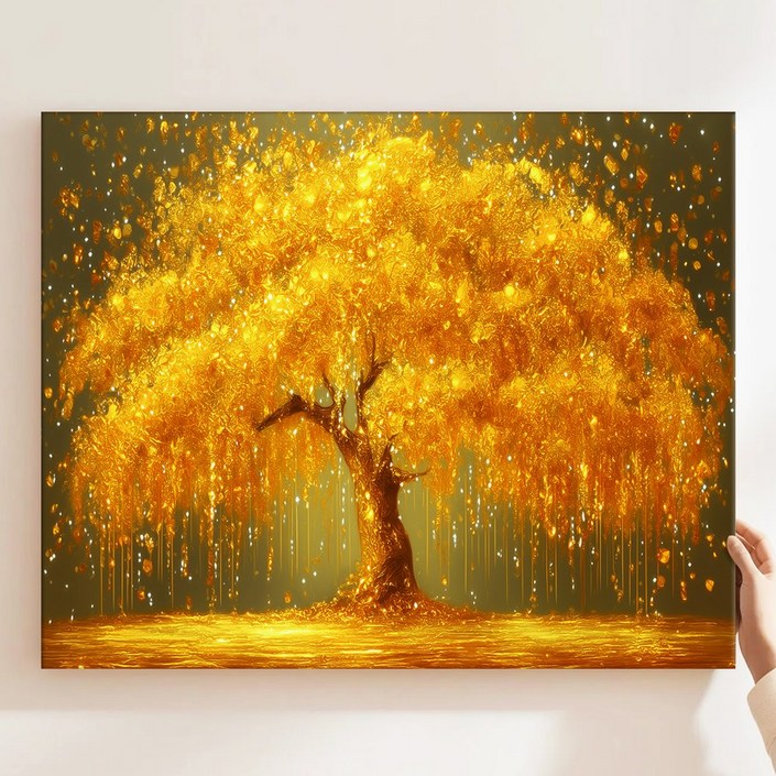 세잔느화실 인테리어 돈벼락 부자되는 황금나무 풍수 재복 금전운 돈벼락 재물가득 4종