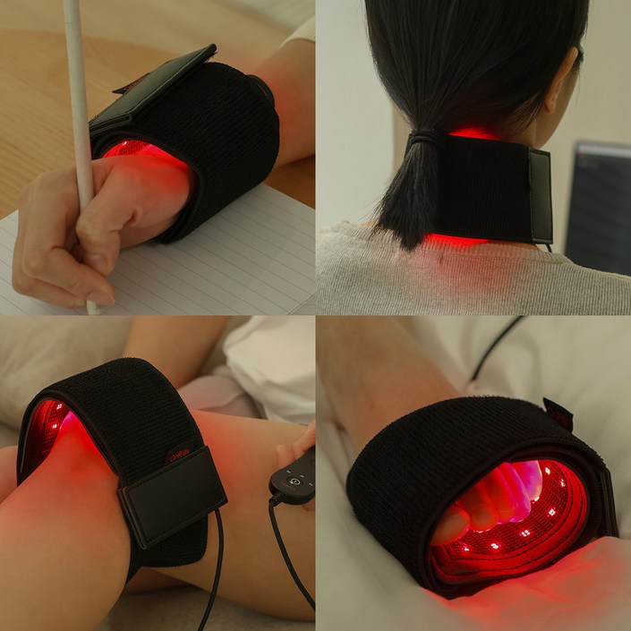 온릴스 국소부위 근적외선 찜질기 LED 손목 발목 케어 패드, ONRBH002