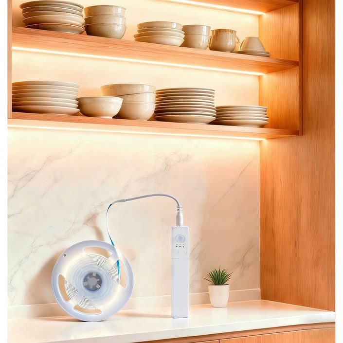 무한 재충전 내장배터리 LED 스마트 센서 줄조명 리모컨 포함 잘라쓰는 간접 조명