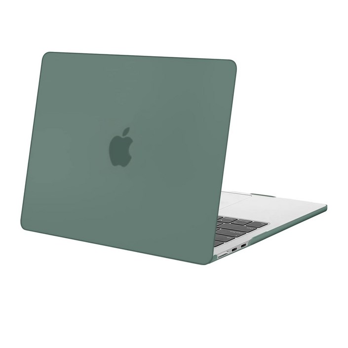 MOSISO 13.6인치 맥북 에어 M2 A2681 하드쉘 케이스, 에메랄드 그린