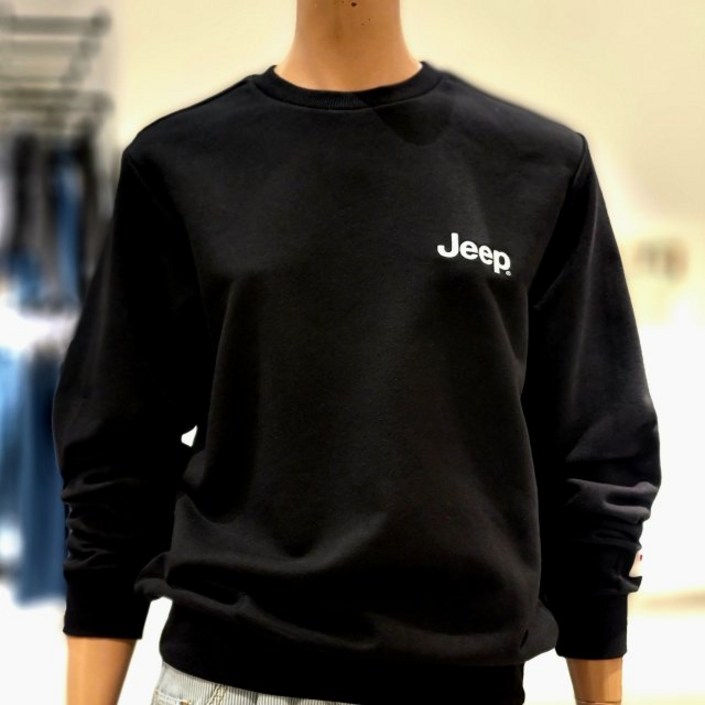 지프 NC불광점  한정 특가 50 할인  남여공용 JEEP 스몰로그 맨투맨티셔츠  JN6TSU871