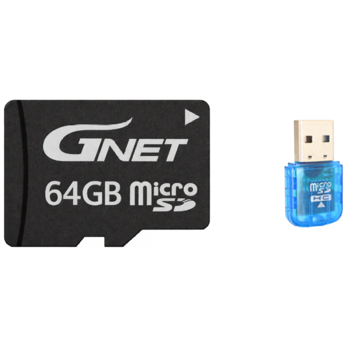 정품 지넷 블랙박스 SD카드  리더기증정 마이크로 메모리카드 32G 64G 128G 256G Micro SD CARD, 1개, 64GB