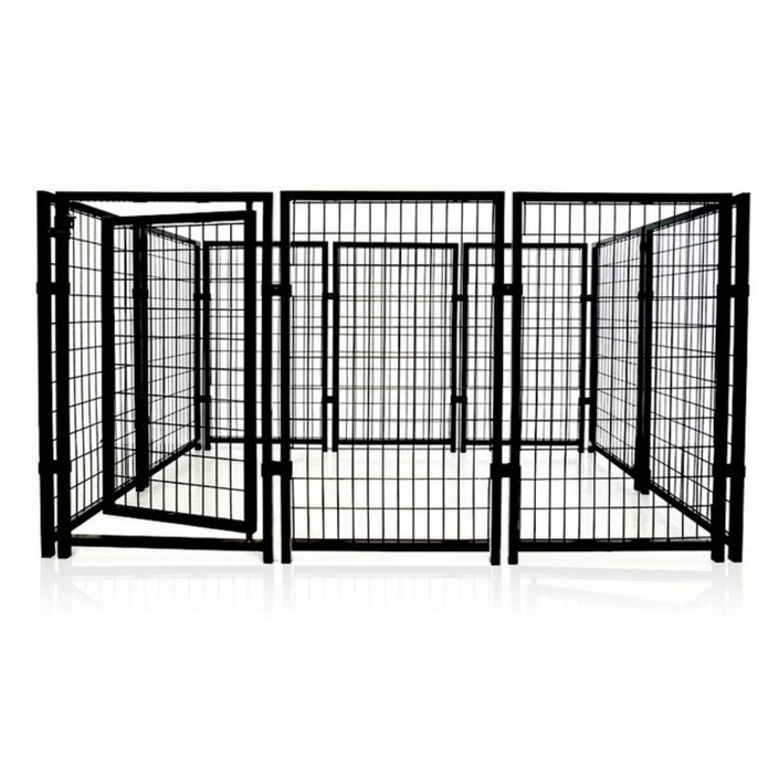 초대형 고급 펜스 대형견 강아지 개 철제 견사 울타리 운동장 개집 철장 마당, 1개