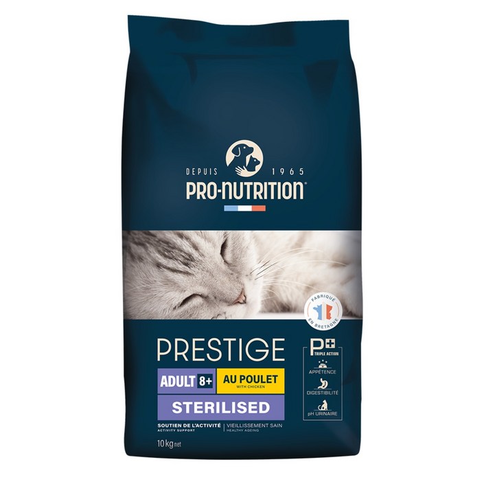 PN 프레스티지 캣 시니어 8 노령 대용량 관절 신장케어 고양이 사료, 1개, 10kg, 닭칠면조