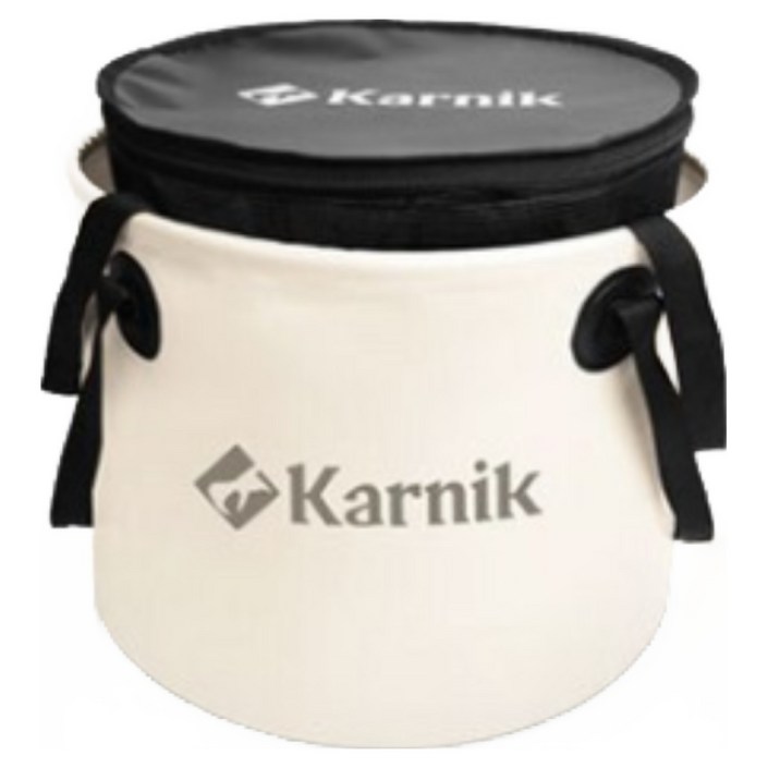 카르닉 캠핑 설거지통 28L 싱크 방수가방, 설거지망포함세트_아이보리(Ivory)