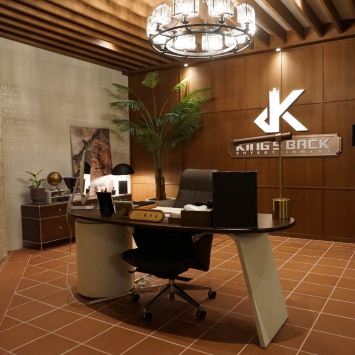 노벨라 책상 원장실 서재 중역용 교수실 고급원목 상판 하부장 가죽 서랍장 컴퓨터 PC