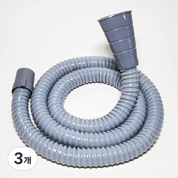 세탁기 배수호스 연장 연결 통돌이 드럼 호수 배수관, 1.5M, 3개