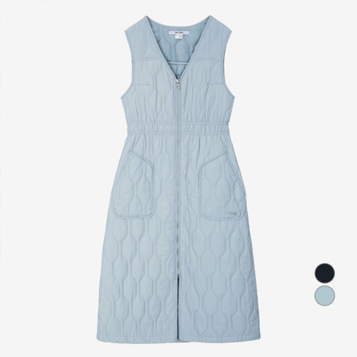 쥬시쥬디 여성용 민소매풀오픈퀼팅 원피스 JYOP721A