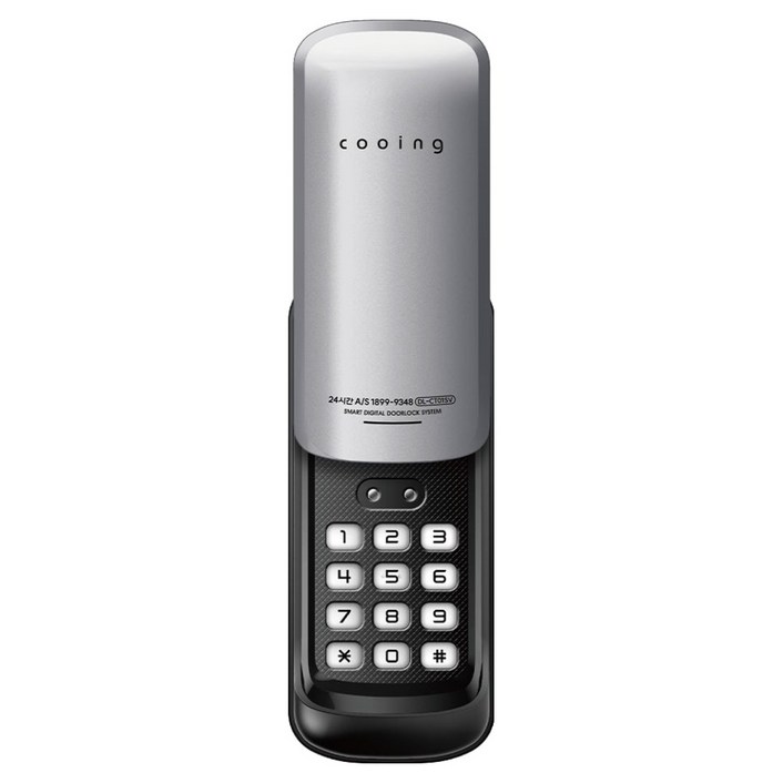 쿠잉 보조키 도어락 DLCT01SV,손잡이 없음유리샷시 설치불가, DLCT01SV, 방문설치