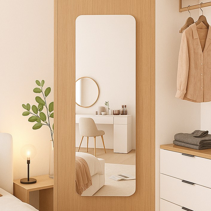 로렘 부착형 아크릴 전신거울 30 x 120 cm