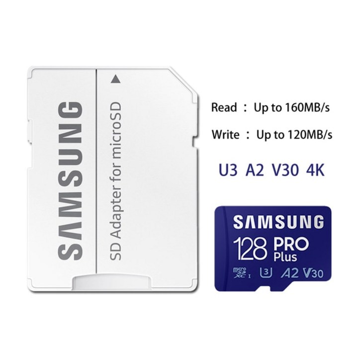 Samsung MicroSD 메모리 카드 EVO Plus 512GB 256GB 64GB U3 SDXC 마이크로 SD 카드 클래스 10 Microsd UHSI TF 트랜스 플래시