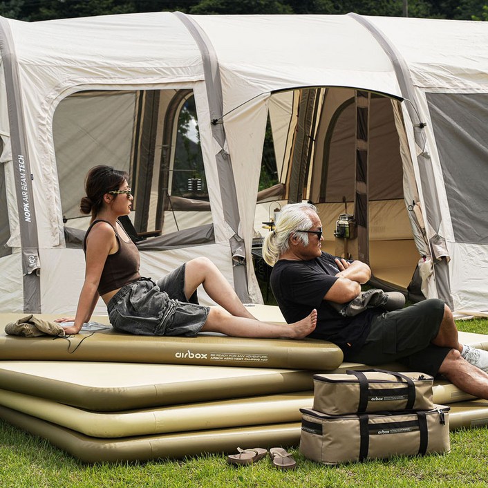 에어박스 에어로네스트 경량 에어매트 10cm 와이드포맨 200x260 캠핑매트