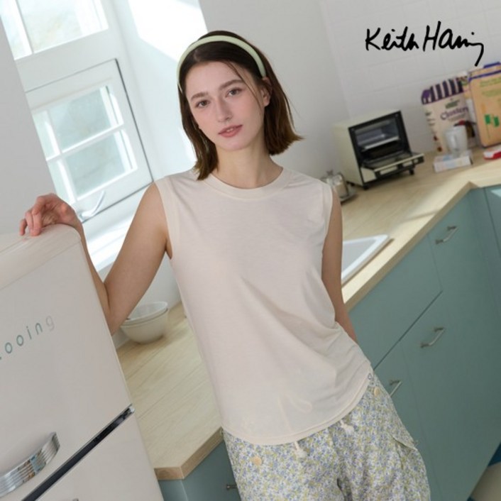 키스해링 25 SS 슬럽 티블라우스 4종 705246