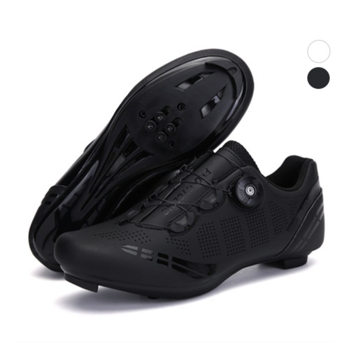 SUB22 자전거 경량 로드용 클릿슈즈 사이클 신발 고급형, 265, 블랙