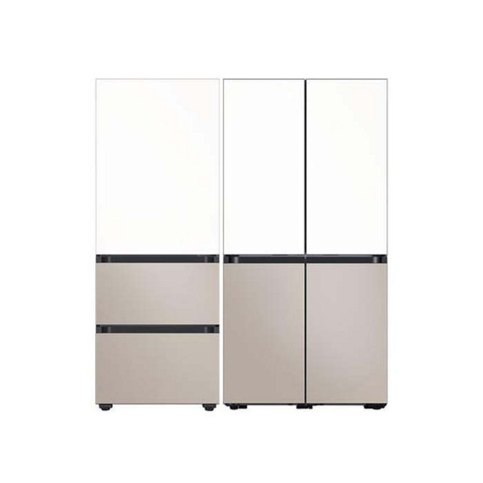 삼성 비스포크 키친핏 냉장고 김치냉장고 세트 RM70F63R2ZG+RQ33DB74C1AP(메탈) 김냉색상선택