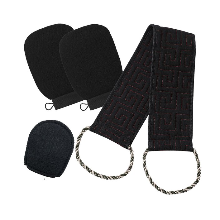 다잇홈 손이 닿지 않는 등까지 피부가 숨쉬는 프리미엄 때장갑 등때밀이 4종세트, SA06010A타입, 1개, 1세트