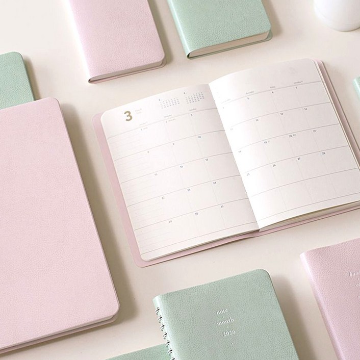 월간 핸디 다이어리 2026 먼슬리 컬러 노트, 06 빈티지 바이올렛