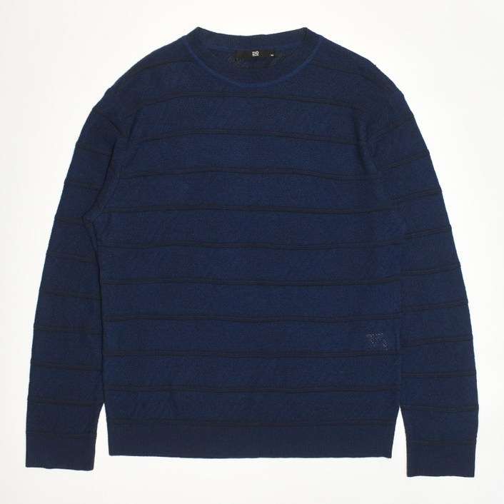 빈티지컴퍼니 지오송지오 네이비 아크릴 라운드넥 린넨 니트티셔츠 105 남성