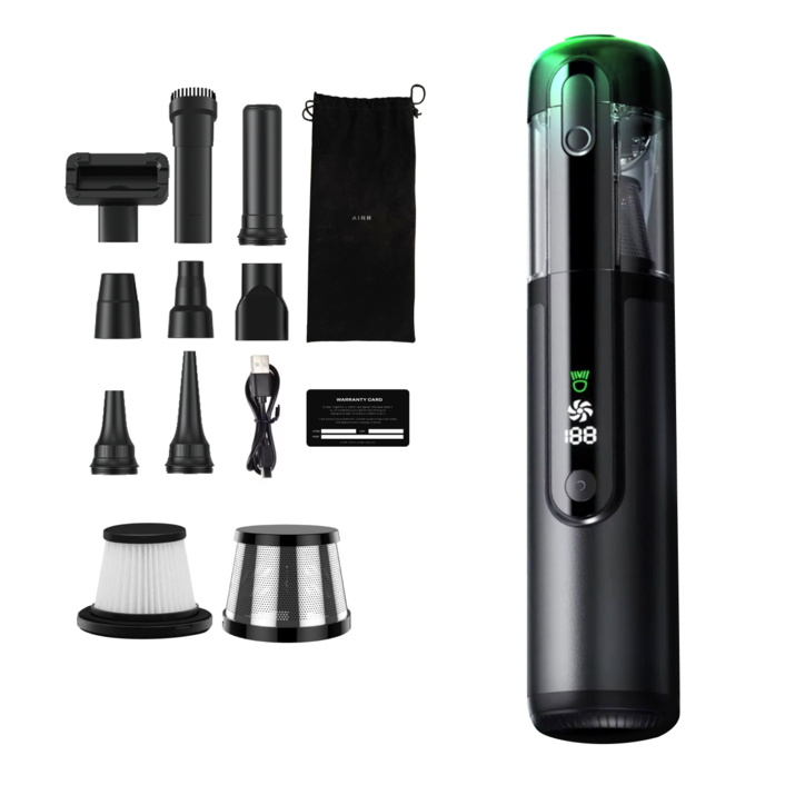 한국A/S 에어르 차량용 청소기 에어건 무선 자동차 휴대용 강력 진공 핸디 차 미니 베놈, 1개