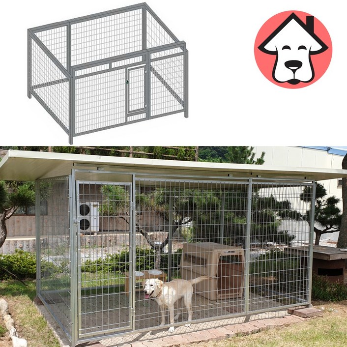 SN월드 튼튼이 견사 국내제작 대형견 펜스 울타리 개집