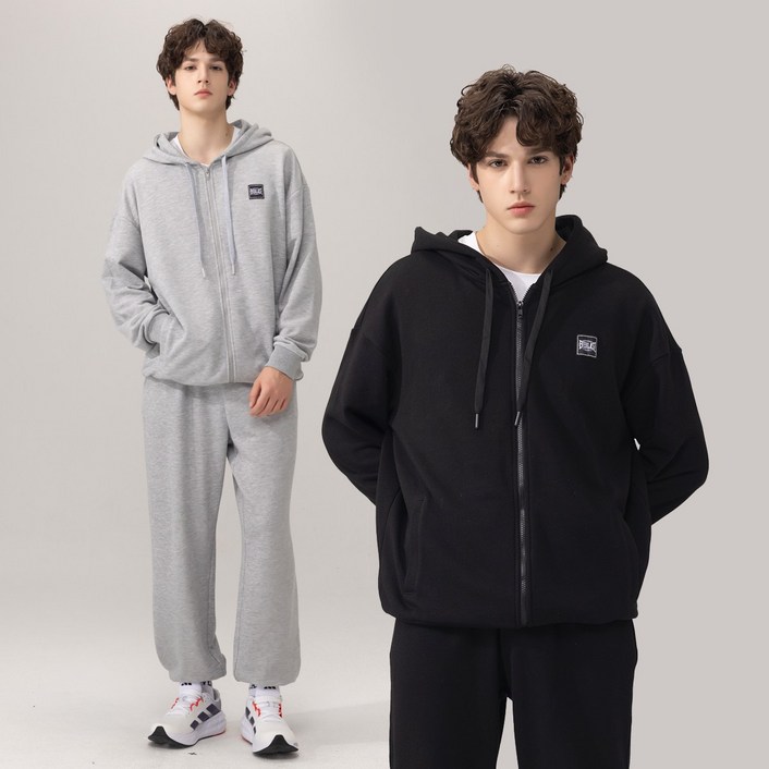 에버라스트 남자 미니쭈리 트레이닝 세트 후드집업  조거팬츠