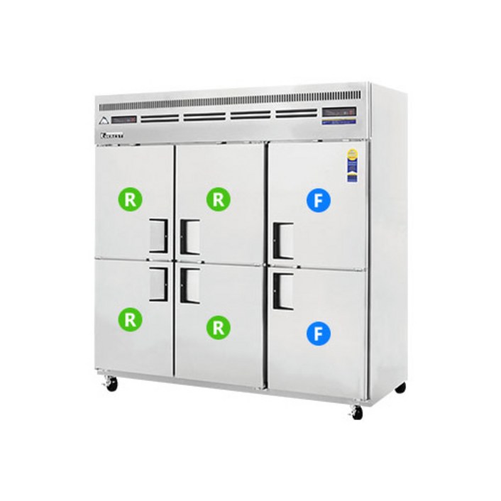 부성 65 간냉식 6도어 냉동냉장고 B1906RRFSE 업소용 영업용