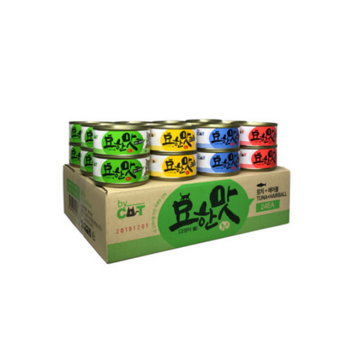 오션 고양이 캔 묘한맛 콤보 1Box (80g x 96개)