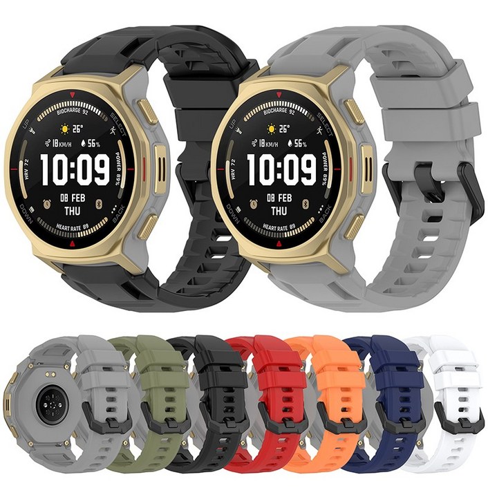 어메이즈핏 티렉스3 프로 실리콘 스트랩 시계줄 T-REX3 Pro 44mm