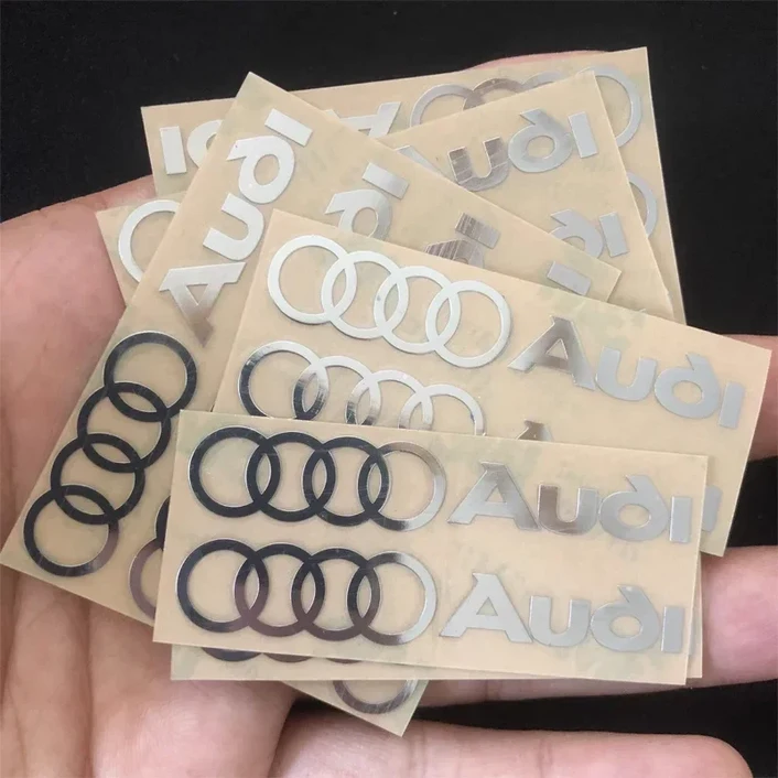 3D 금속 엠블럼 스티커 자동차 인테리어 장식 데  아우디 S라인 A3 A1 A4 B8 B7 A6 C7 A5 A7 A8 B9 B6 C6 Q