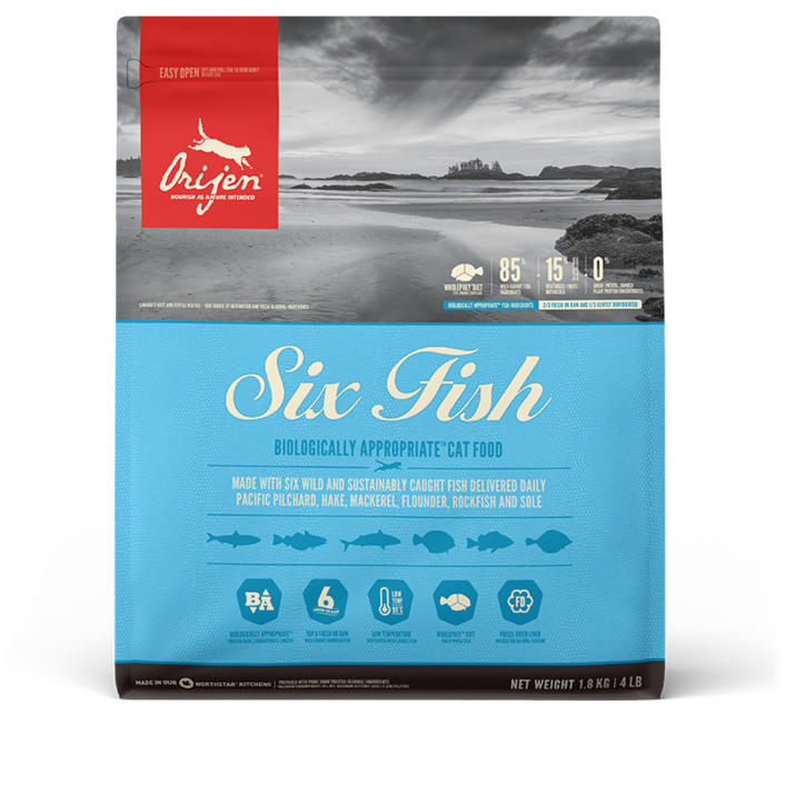 오리젠 고양이 식스 피쉬 캣  340gx2개 1.8kg 5.4kg