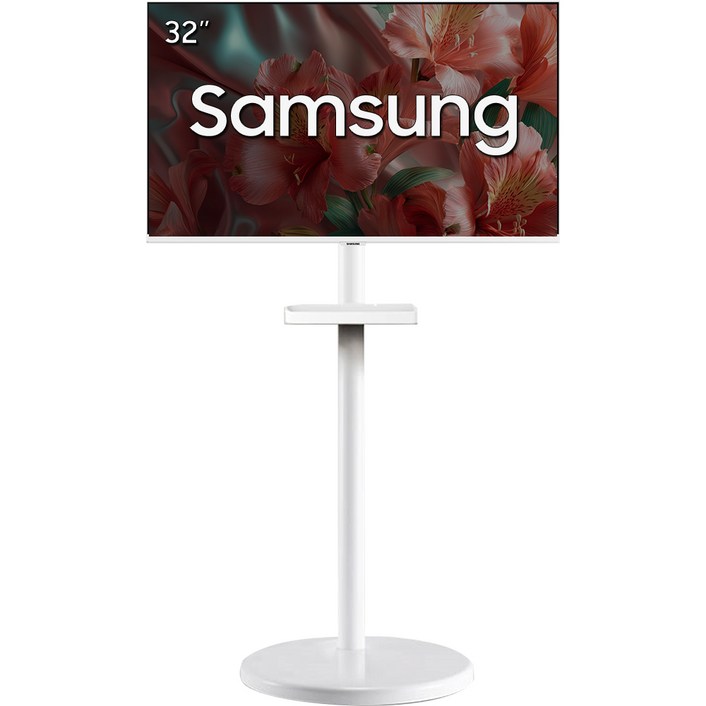 삼성전자 삼탠바이미 화이트패키지 M5 스마트TV 32인치 IPTV 이동식TV 무빙 거치대 스탠드 OTT 넷플릭스 유튜브