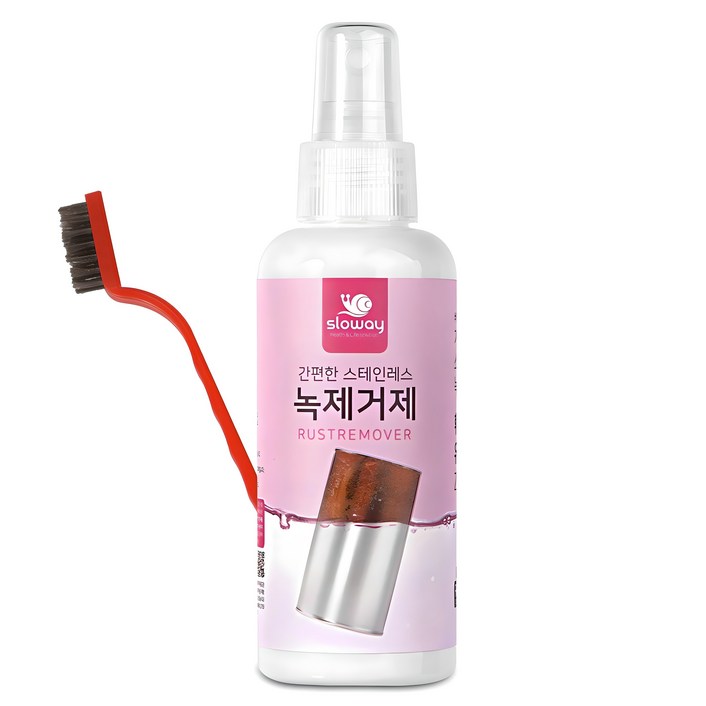 슬로웨이 간편한 스테인레스 녹제거제 브러쉬, 150ml, 1개 슬로웨이 간편한 스테인레스 녹제거제 브러쉬, 150ml, 1개