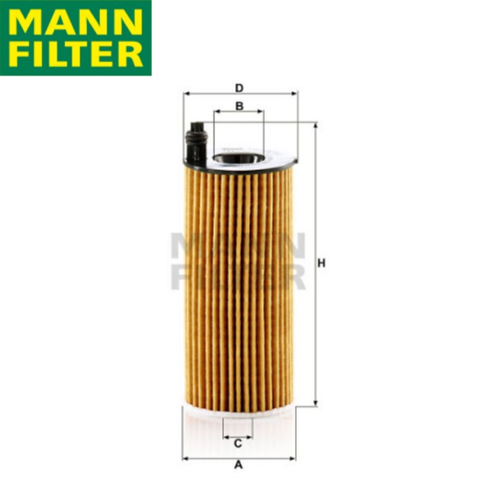 BMW 520d 오일필터 MANN HU60141z 11428575211 F10 F11 G30 G31 HU6014z 개선품, 1개, 만필터
