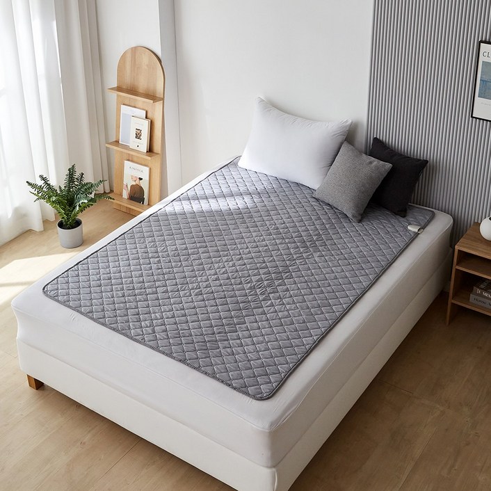 국내생산<2025년 최신형> 한일의료기 전기요 전기매트 싱글(중) 다이아몬드 그레이 1,000 x1,800mm