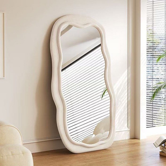 비정형 웨이브 전신거울 예쁜 스탠드 벽걸이 거울