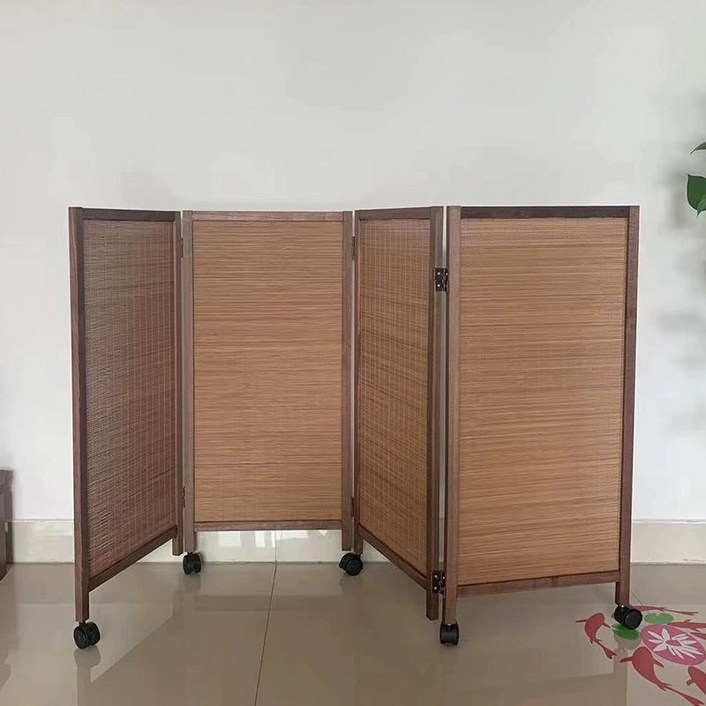 낮은 파티션 바퀴 벽 접이식 공간분리 이동형 가림막