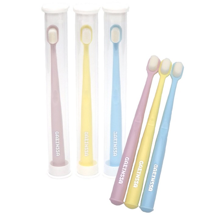 개인싸 강아지 고양이 작은 미세모 칫솔 6개세트